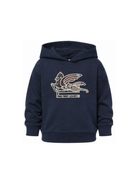 Felpa per bambino Etro Kids blu con toppa con motivo Pegaso GZ4P40 Z3183 617 ETRO KIDS 