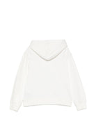 Felpa per bambino Moschino Kids bianca con logo sul petto HRF07KLCA92 10063 MOSCHINO KIDS 