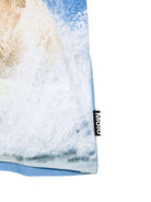 T-shirt per bambino Molo Kids azzurro con scollo rotondo 1S26A206 9880 MOLO KIDS 