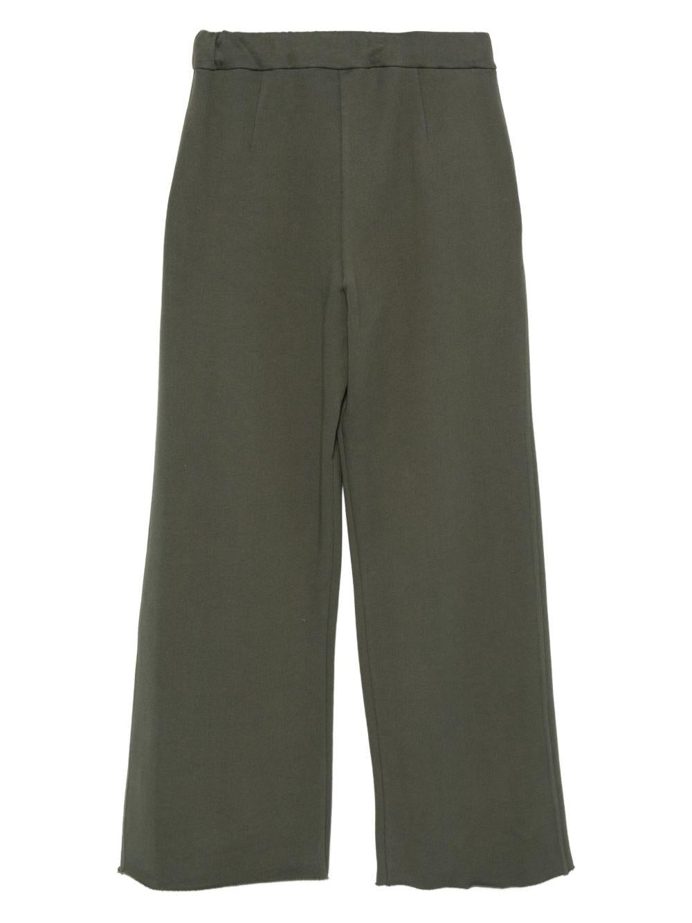 Pantaloni per donna Alysi verdi con dettagli plissettati 165163 A5211 MILIT ALYSI 