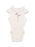 Body per neonata Donsje Madie beige con motivo con ricamo 3036900 00003 DONSJE 