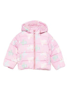 Piumino per neonata Stella McCartney Kids rosa con stampa uccelli TX2067 Z3221 568MC STELLA McCARTNEY KIDS 