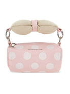 Borsa per bambina Monnalisa rosa con stampa a pois 39G004 7098 0090 MONNALISA KIDS 