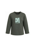 T-shirt per bambino Emporio Armani Kids verde con stampa grafica EB001667 AF26009 U8114 EMPORIO ARMANI KIDS 