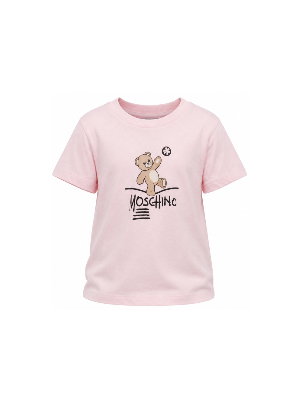 T-shirt per bambina Moschino Kids rosa con motivo Teddy Bear HUM05XLAA20 50209 MOSCHINO KIDS 