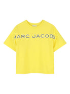 T-shirt per bambino The Marc Jacobs Kids gialla con stampa logo W60766 538 THE MARC JACOBS KIDS 