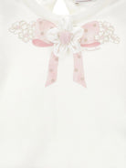 Abito per neonata Monnalisa bianco con stampa grafica floreale 31G911 7201 0190 MONNALISA KIDS 