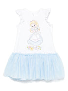 Abito per neonata Monnalisa bianco con stampa grafica x Disney 39E905 5002 9952 MONNALISA 