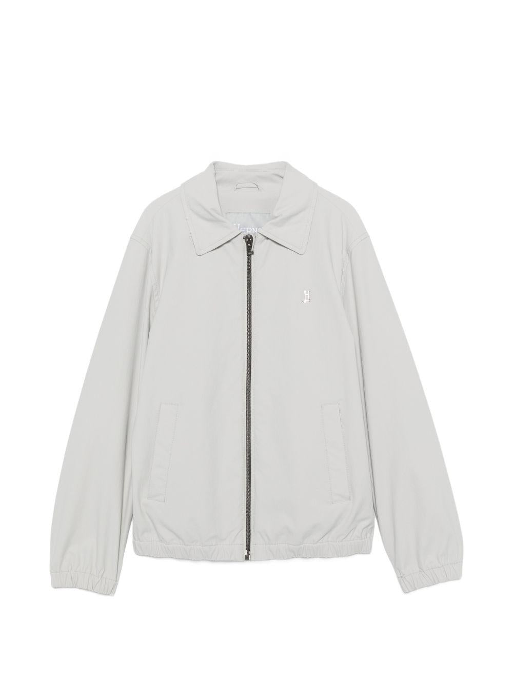 Giubbino per bambino Herno Kids grigio con placca con logo GI000076B12781S 9403 HERNO KIDS 