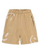 Shorts Amil per bambino Molo beige con stampa smile 1S26H206 9594 MOLO KIDS 