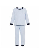 Pigiama per bambino Petit Bateau azzurro chiaro a maniche lunghe A0FCC 01 PETIT BATEAU KIDS 