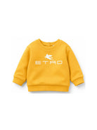 Felpa per neonati Etro Kids gialla con stampa logo sul davanti GY4530 Z3183 216 ETRO KIDS 