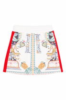 Gonna per bambina Just Cavalli Kids bianca con stampa JGP26150GO PALM PRISTINE ROBERTO CAVALLI KIDS 