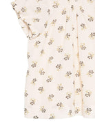 Abito per neonata Bonpoint beige con stampa a fiori all-over S06XDRW00009 503 BONPOINT KIDS 