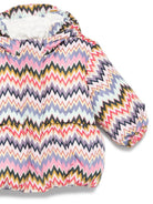 Giubbino per neonata Missoni Kids multicolore con motivo a chevron MX2007 N0366 528MC MISSONI KIDS 