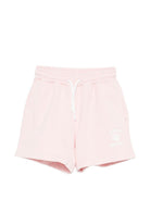 Shorts per bambina MSGM Kids rosa con coulisse S6MSJUBE054 MS076 MSGM KIDS 
