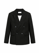 Giacca per bambino Roberto Cavalli Kids nera a doppiopetto CBP26119GC BLACK ROBERTO CAVALLI KIDS 