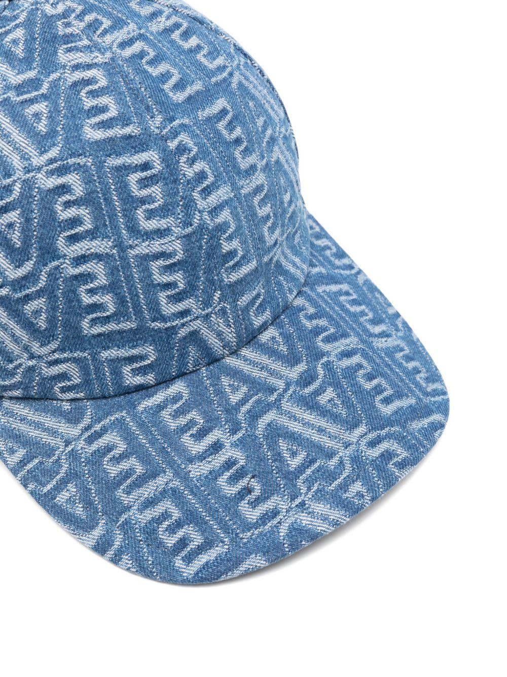Cappello per bambino Emporio Armani Kids blu con stampa logo all-over EB001136 AF24090 FB056 EMPORIO ARMANI KIDS 