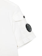 Camicia per bambino C.P. Company Kids bianca con colletto classico CUC00ILLC04 10135 C.P.COMPANY KIDS 