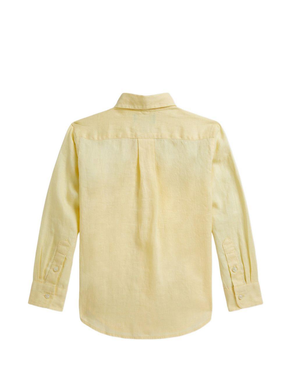Camicia per bambino Polo Ralph Lauren Kids gialla con caratteristico motivo Polo Pony 322967600 504 Ralph Lauren kids 