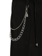 Pantaloni per bambino John Richmond Junior nero con applicazione logo RBP25227PA BLACK JOHN RICHMOND JUNIOR 