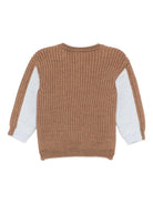 Maglione per neonato Fendi Kids marrone con ricamo scoiattolo BUG205 AYMK F1TKE FENDI KIDS 
