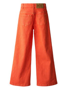 Pantaloni per bambina Molo Atla arancione con due tasche posteriori applicate 2S26I114 5641 MOLO KIDS 