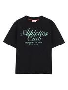 T-shirt per bambino Hugo Kids nera con logo sul davanti G01021 09B Hugo KIDS 