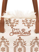 Borsa City Medium MC2 Saint Barth bianca con frange CBMF001 01772L MC2 ST. BARTH KIDS 