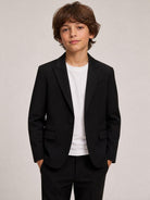 Giacca per bambino Dolce & Gabbana Kids nera con design monopetto L41J89 G7PQI N0000 DOLCE & GABBANA KIDS 