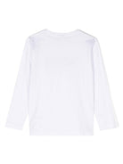 T-shirt per bambino Boss Kids bianca con stampa logo sul davanti J25P25 10P BOSS KIDS 