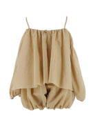 Blusa per bambina Pinko Kids beige con ruches KFTA0140CA005 6023 PINKO KIDS 