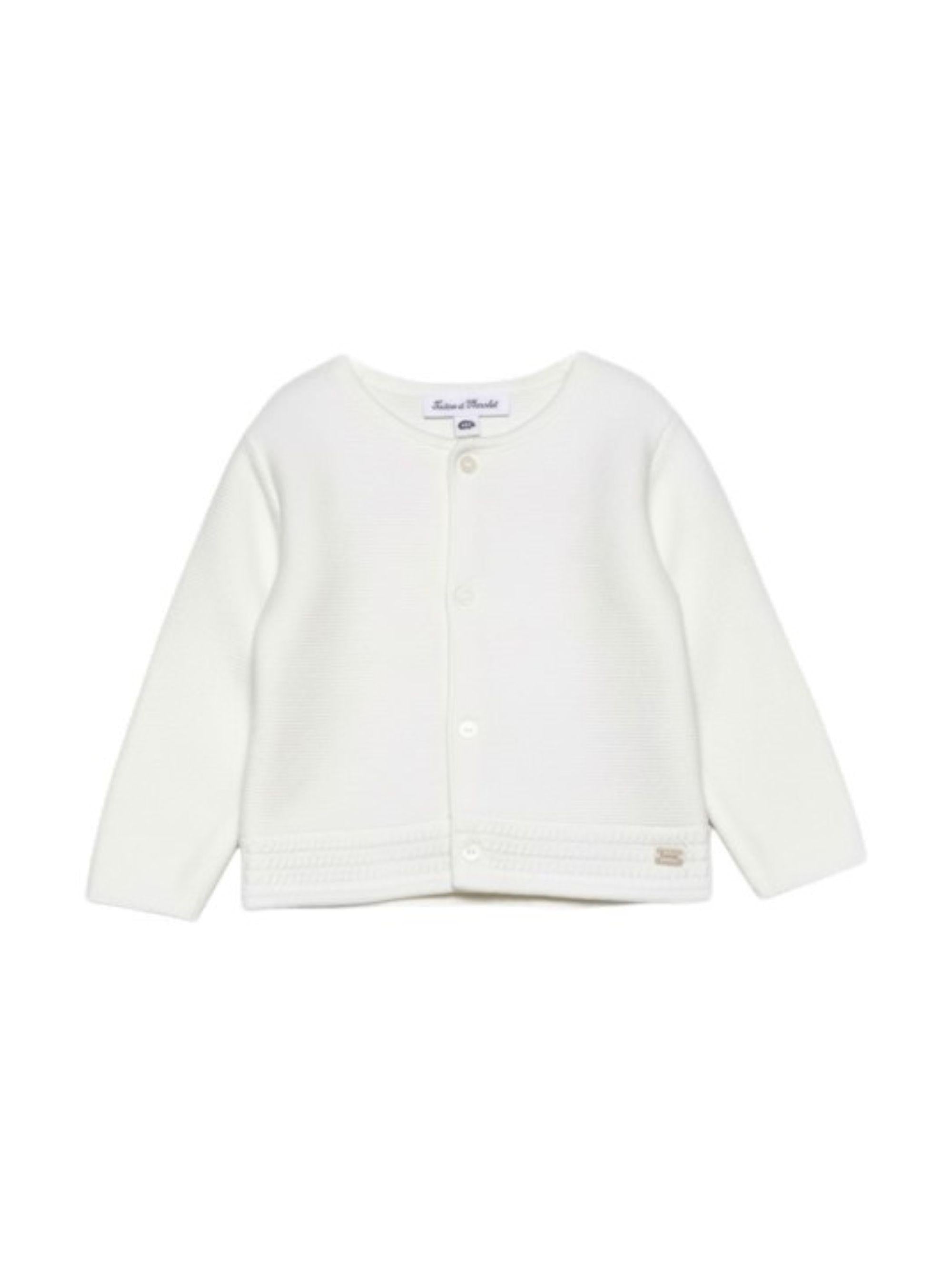 Cardigan per neonata Tartine & Chocolat bianco con bottoni CC18000 13 TArtine & Chocolat 