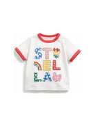 T-shirt per neonata Stella McCartney Kids bianca con stampa grafica TZ8011 Z3772 101 STELLA McCARTNEY KIDS 