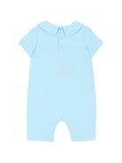 Tutina per neonati Moschino Kids azzurra con stampa grafica Orsetto con bolle di sapone MUT04MLAA03 40304 MOSCHINO KIDS 