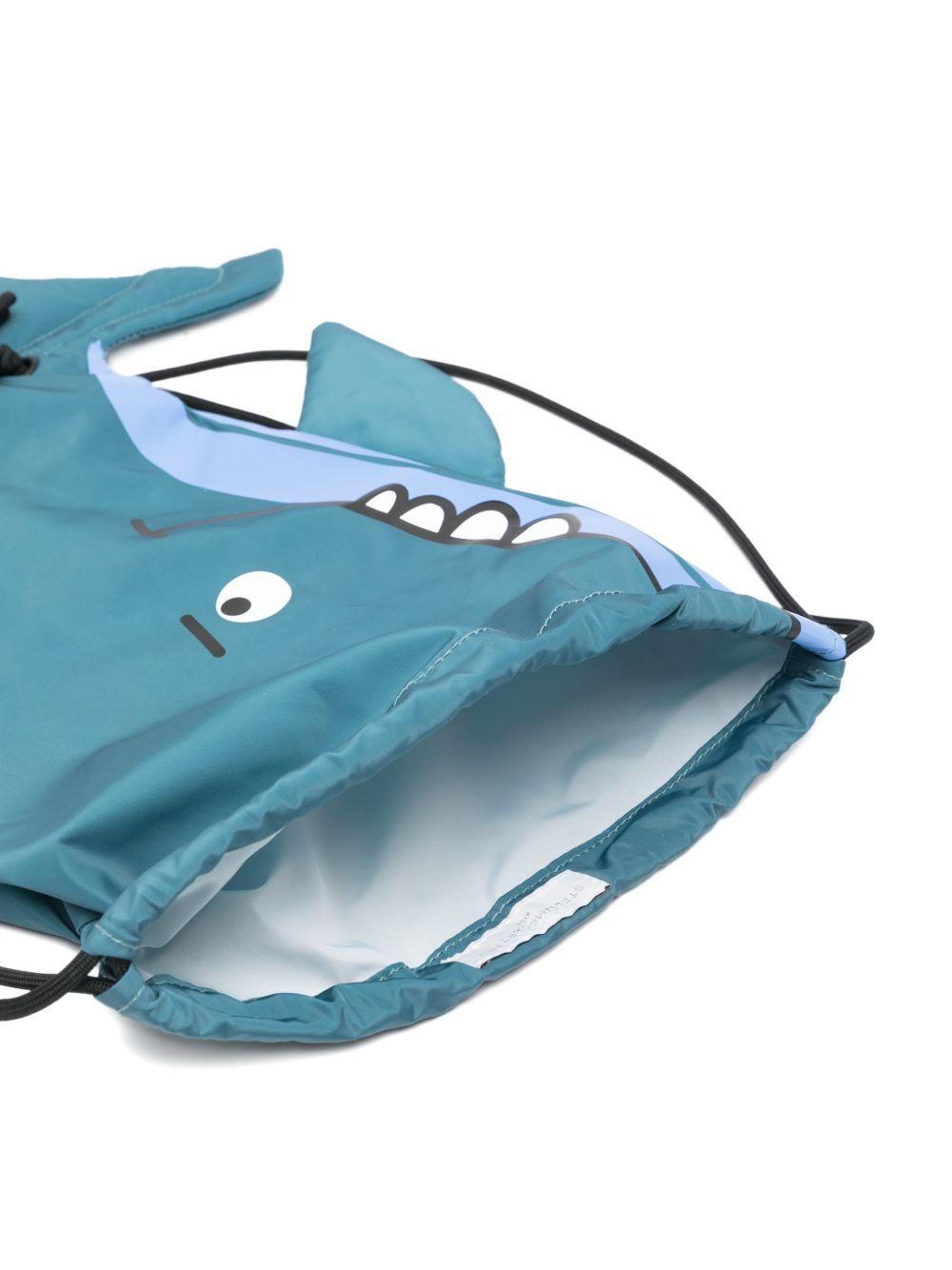 Zaino per bambini Stella McCartney Kids blu a forma di balena TY0P68 Z0537 61G STELLA McCARTNEY KIDS 