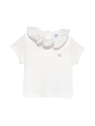 T-shirt per neonata Douuod Kids bianca con ruches DY8011 Z3708 101 DOUUOD KIDS 