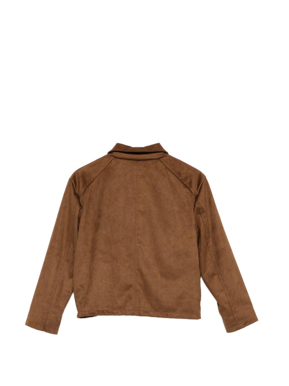 Giacca per bambino Paolo Pecora Kids marrone con zip PP4183 CAFFE PAOLO PECORA KIDS 