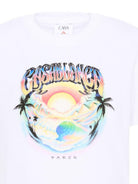 T-shirt per bambino Casablanca Kids bianca con stampa grafica KPF26JTS03801 CASAAIRSPRAY CASABLANCA KIDS 