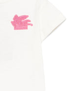 T-shirt per bambina Etro Kids bianca con applicazione sul petto GY8A31 Z3672 102RS ETRO KIDS 