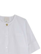 Camicia per bambina Givenchy Kids bianca a maniche corte con bottoni H31220 10P GIVENCHY KIDS 