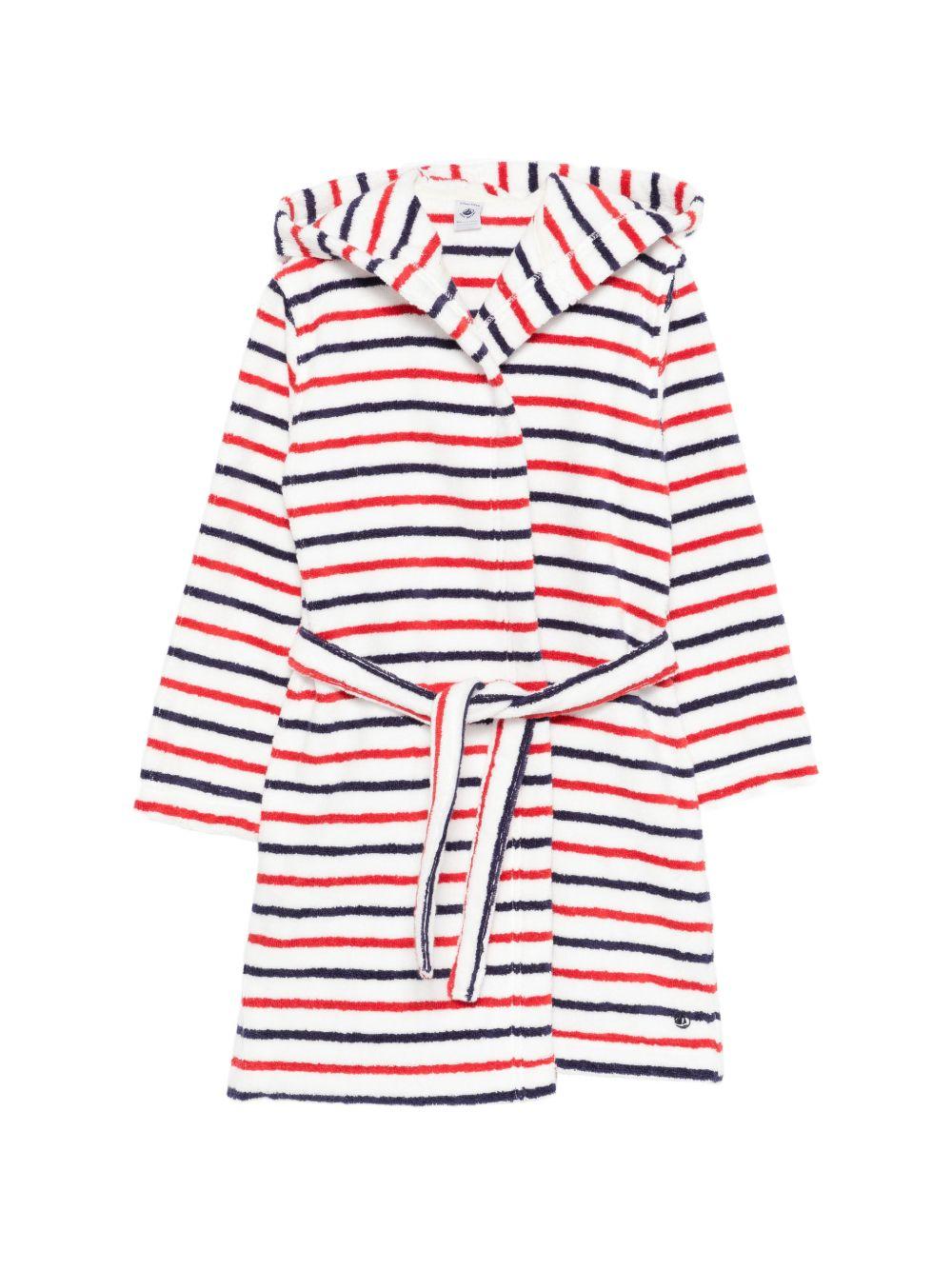 Accappatoio per bambini Petit Bateau multicolore con design a righe A0DS5 83 PETIT BATEAU 