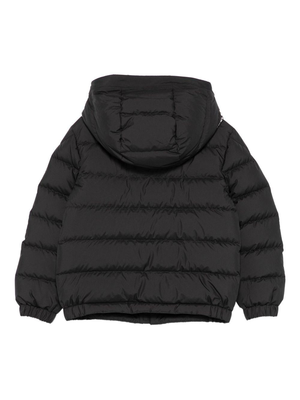 Giubbino Grecois per bambini Moncler Enfant nero con design trapuntato K29541A00062597YW 999 MONCLER ENFANT 