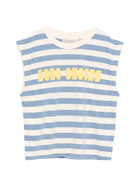 T-shirt senza maniche Bobo Choses multicolore con motivo a righe B126AC140 199 BOBO CHOSES KIDS 