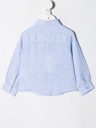 Camicia per neonato Emporio Armani Kids azzurra con logo sul davanti 8NHC02 3NEEZ 0744 EMPORIO ARMANI KIDS 