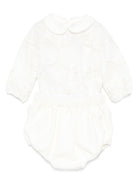 Tutina per neonata La Stupenderia bianca con colletto alla Peter Pan 1CBCT02 V02X28 LA STUPENDERIA 