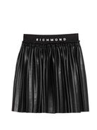 Gonna per bambina John Richmond Junior nera con design plissettato RGP26067GO BLACK JOHN RICHMOND KIDS 
