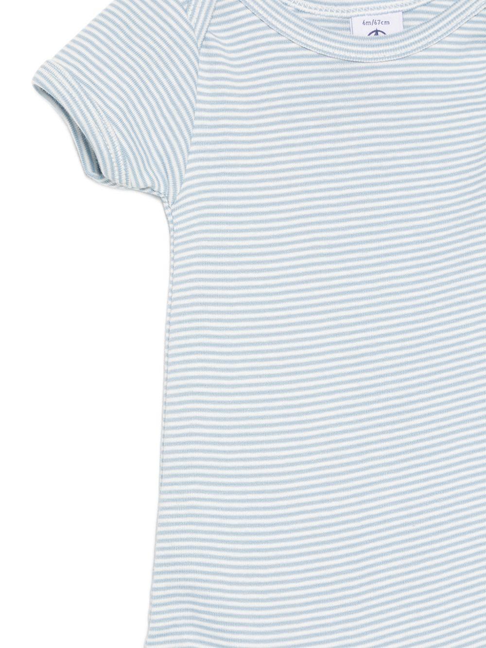 Set di tre body per neonato Petit Bateau azzurro e bianco con motivo balene A0H2F 00 PETIT BATEAU KIDS 