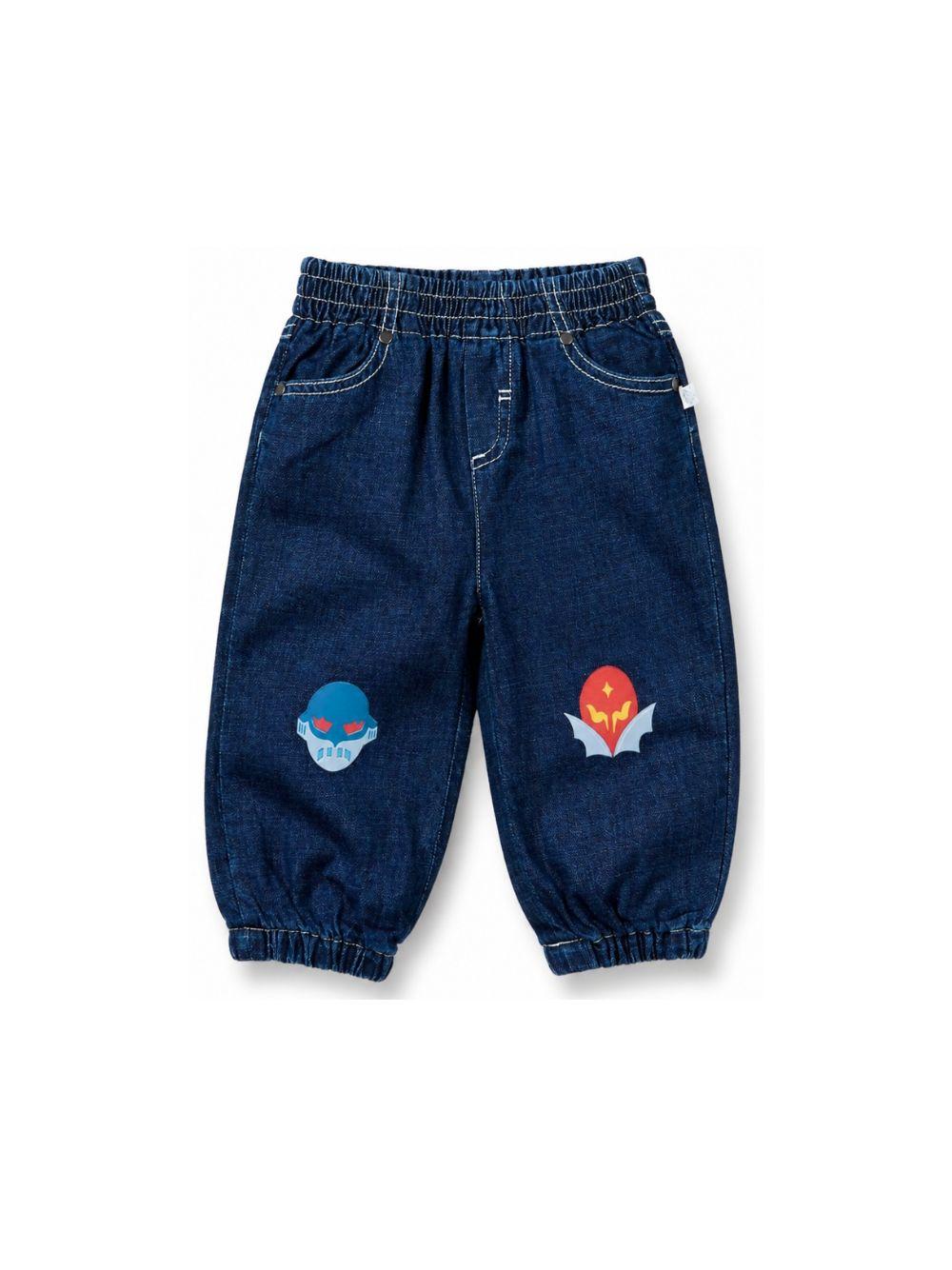 Jeans per neonato Stella McCartney Kids denim con stampa grafica sul davanti TZ6390 Z0522 664 STELLA McCARTNEY KIDS 