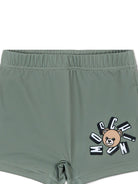 Costume per neonato Moschino Kids verde con stampa Teddy MXL006LKA11 30037 MOSCHINO KIDS 